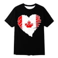 thumbnail image 5 of T-Shirt pour Enfants Fête du Canada Feuille d'Érable Canadienne Graphique Manches Courtes T-Shirt Enfants Fête du Canada Imprimé Graphique Enfants Fille Fête du Canada Col Rond T-Shirt Drapeau Canadien Imprimé, 5 of 5