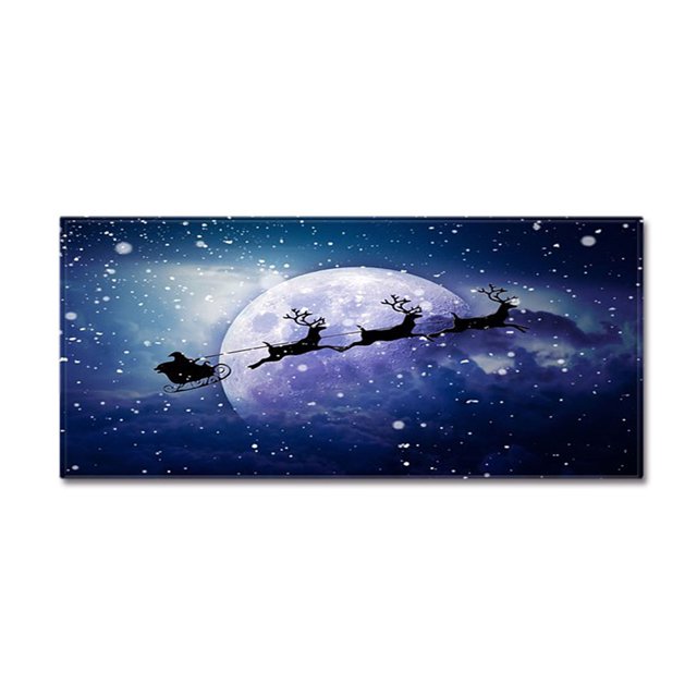 Royalbelle Christmas Kitchen Sofa Carpet Door Mat Floor Mat Christmas Room Decoration
