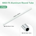 thumbnail image 3 of 3-Pack 250mm 6063 Aluminum Round Tube, 4mm ID 6mm OD Seamless Aluminum Tubing for DIY Crafting [0.16x0.24x9.8IN], 3 of 7
