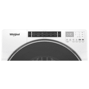 Whirlpool 5.0 cu ft High-Efficiency White Front Load Washing Machine with Load & Go(TM) XL Dispenser