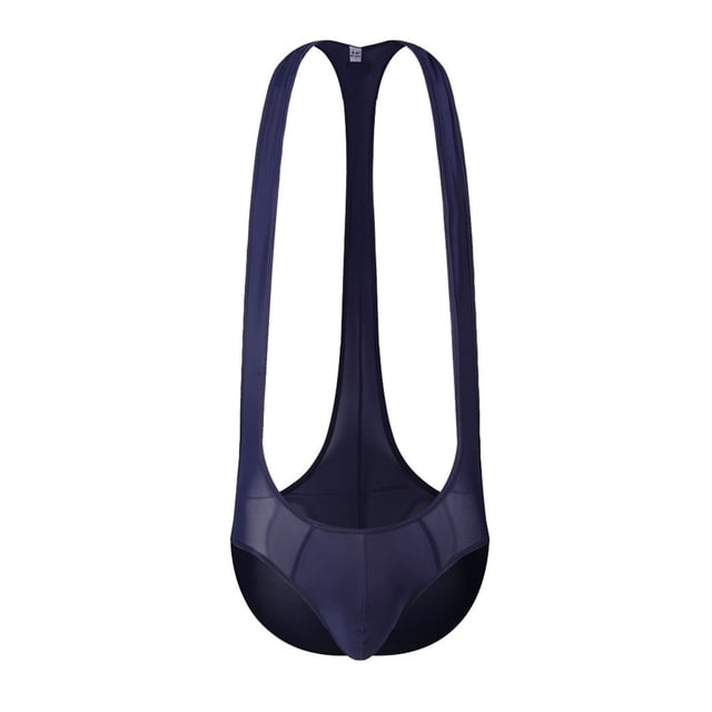 Birdeem Mens Sexy Underpants Pure Color Sling Breathable Patchwork Ice-Silk Underwear