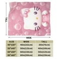 thumbnail image 2 of Hello Kitty Throw Blanket, Cozy Flannel Blankets For Boys Girls, Super Soft Warm Blanket For Couch Sofa Bed, 2 of 9