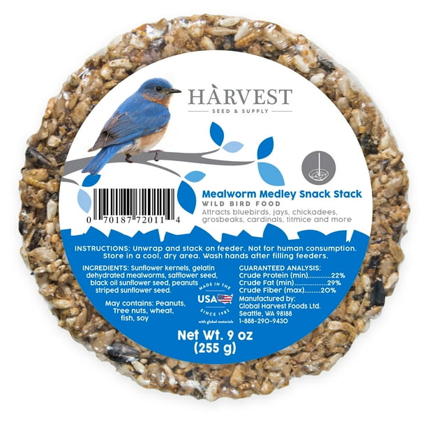 Harvest Seed & Supply Mealworm Medley Snack Stack Wild Bird Food