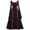 Black, variant on Women Renaissance Medieval Dress Irish Vintage Gothic Ball Gown Lace Up Flared Long Sleeve Party Dress for Halloween