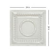 thumbnail image 2 of 503 - Tin Plated Drop-In Ceiling Tile in Eggshell White (24 Sq.ft/ Pack) - 6 Pieces, 2 of 7