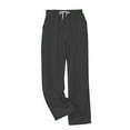 thumbnail image 4 of Women's Fleece Pajama Pants Casual Loose Drawstring Elastic High Waist Straight Leg Comfy Soft Lounge Pant with Pockets (S, Gray), 4 of 8