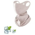 thumbnail image 3 of Hauaitttt Summer Hanging Ear Sunscreen Women Outdoor Riding Driving Cool Feeling Ice Silk Face and Neck, 3 of 3