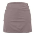thumbnail image 4 of Dezsed Tennis Skirts for Women High Waisted Golf Athletic Activewear Skorts Mini Summer Workout Running Shorts Khaki XXL, 4 of 6