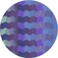thumbnail image 1 of Ahgly Company Machine Washable Indoor Round Transitional Purple Amethyst Purple Area Rugs, 3' Round, 1 of 7