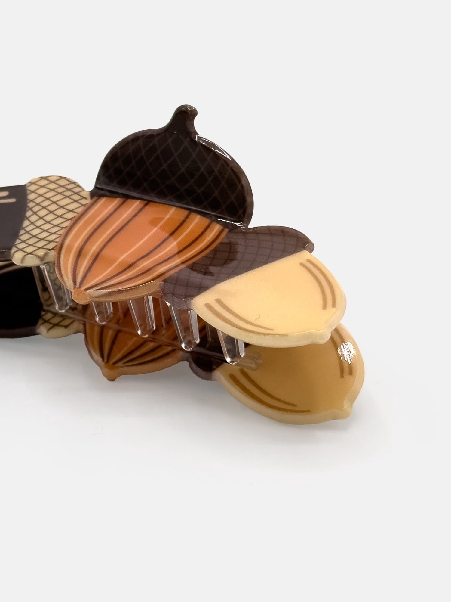 Acorns Acrylic Hair Claw, Brown, by Way to Celebrate