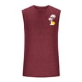thumbnail image 4 of Summer Savings Clearance! Ecqkame Tank Tops Men Loose Casual Summer Printed Round-Neck Sleeveless Running Gym Breathable Tops for Men 2024 Wine C XXXL, 4 of 5
