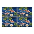thumbnail image 2 of MKHERT Colorful Koi Fish with Lotus in A Pond Painting Placemats Table Mats for Dining Room Kitchen Table Decoration 12x18 inch,Set of 4, 2 of 4