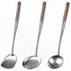 thumbnail image 1 of Kitchen Utensil Set - Wok Spatula, Skimmer Ladle, 17" Cooking Tool for Woks, 1 of 5