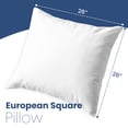 thumbnail image 2 of Martex Down Alternative White Euro Pillow Insert 26x26 – Soft & Durable, 2 of 7