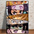 thumbnail image 2 of 1pc Cartel De Arte En Lienzo, Cartel De Arte De Pared De Ojos De Anime Abstracto, Imagen De Personaje De Dibujos Animados Japonés, Pintura En Lienzo Para Dormitorio De Niños Sala De Estar, Decoración, 2 of 4