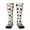 2 Black-2, variant on Hip Hop Dog print thigh-high socks, crafted for both men and women with a stretchy, high-opaque design perfect for daily wear