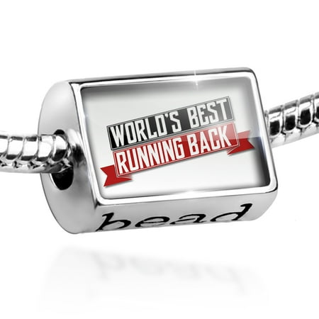 Bead Worlds Best Running Back Charm Fits All European (Best Running Back Facemask)
