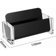 thumbnail image 2 of Acrylic Business Card Holder Clear Plastic Display Stand Desktop (1 Pcs, Black), 2 of 5