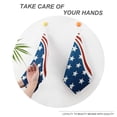thumbnail image 4 of American Flag Blue Red White Towels for Bathroom, Kitchen, Gym, Towels, Soft, Highly Absorbent, Hanging Towel with Hanging Eyelet, 4 of 8