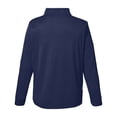 thumbnail image 5 of CORE365 CE404 Men's Market Snag Protect Mesh Colorblock Quarter-Zip Pullover-Classic Navy Heather/ Carbon-2XL, 5 of 6