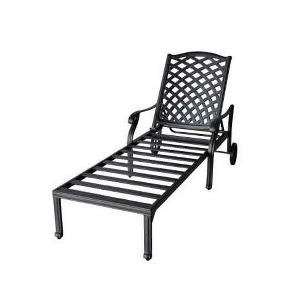 Nassau Cast Aluminum Chaise lounge