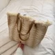 thumbnail image 3 of Bolso de hombro informal para mujer, bolso de mano de gran capacidad con asa superior, bolso de playa, bolsos de compras para mujer, bolsos de viaje, monedero, 3 of 5