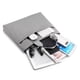 thumbnail image 5 of Bolsa para computadora portátil de mano de negocios, bolsa para documentos con textura informal, maletín de oficinaBolsa para computadora portátil （gris claro.1 pieza）, 5 of 5