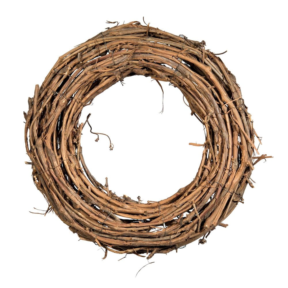 Shine Company 16 inch by 3.5 inch depth Handcrafted Natural Grapevine ...