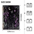 thumbnail image 2 of FORMRS 1-Subject Spiral Notebook 8" x 5" College Ruled 60 Refillable Sheet A5 Hard Cover, Gothic Floral Print, 2 of 7