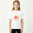 thumbnail image 2 of Turtley Adorable Girls Graphic Tee, Cute Pink Sea Turtle 100% Cotton Kids Short Sleeve T-Shirt, 2 of 5