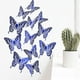 thumbnail image 2 of Decoración colorida para el hogar Naiovety Mariposas simuladas pegatinas coloridas LK12 azul, 2 of 6
