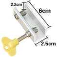 thumbnail image 2 of Window Locks, 4 Pack Aluminum Sliding Window Locks, Adjustable Frame Security, 2 of 4