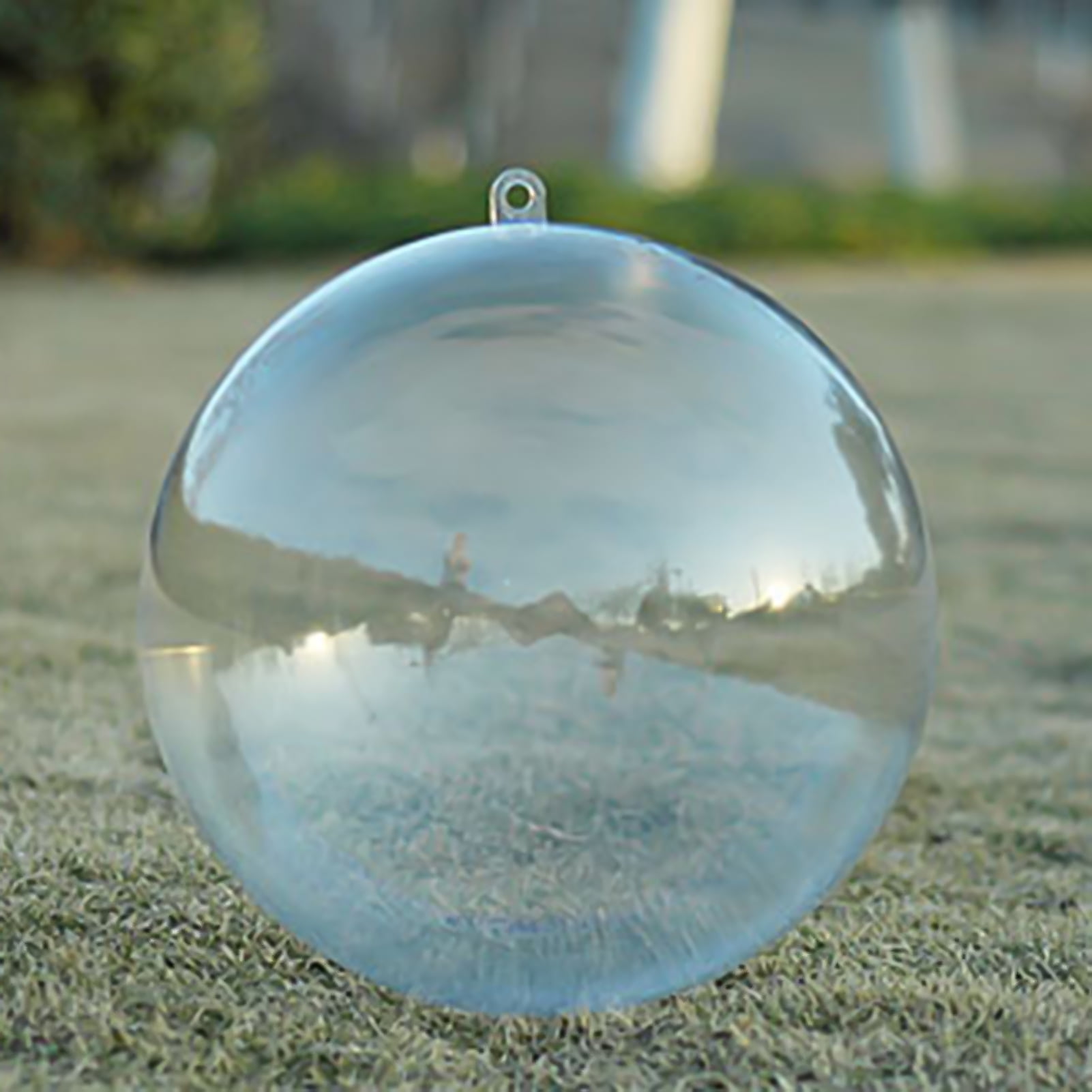 UDIYO Fillable Ball Transparent Shatterproof Plastic DIY Clear Ball Christmas Wedding Decorations for Home