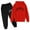 Red, variant on WOYY Girls Outfit Sets Los Angeles Printed Hoodie Jogger Pant Sweatsuit 2Pc Children Clothing Sets