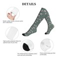 thumbnail image 5 of Rateoe Hedgehogs and Flowers Compression Socks for Women and Men 20-30mmHg-Circulation Support Socks Knee High Nurse Pregnant Running Medical and Travel Athletic, 5 of 7
