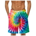 thumbnail image 1 of Aayomet Short de Bain Homme Décontracté Imprimé Sport Plage avec Poches (Rouge, m), 1 of 4