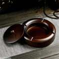 thumbnail image 4 of Cenicero de madera maciza de ébano de estilo chino creativo con tapa, gran personalidad, adornos decorativos para el hogar, la sala de estar y la oficina, 4 of 5