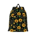 thumbnail image 3 of Balery Sunflowers3 Vintage Canvas Backpack for Men and Women - Large Capacity, Durable Travel Laptop Bag for School, Work, Hiking, and Outdoor Activities, 3 of 7