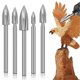 thumbnail image 1 of For 5pcs Wood Carving Drill Bits Set, 1/8in Shank Rotary Tool Accessories, 1 of 5