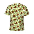 thumbnail image 6 of Vsdgher Avocado Print Men's Dry Fit Mesh Athletic Shirts Moisture Wicking Tennis T-Shirt Tops, 6 of 9