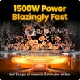 thumbnail image 2 of Chefman 1.8L Custom-Temp Electric Kettle, 1500W w/ Digital Temperature Control – Stainless Steel, 2 of 7