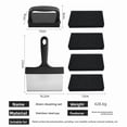thumbnail image 2 of HOCHETOU Heavy Duty Stainless Steel Scrubbing Pad Kit with Scraper & 5 Pads, 6 Count, 2 of 9