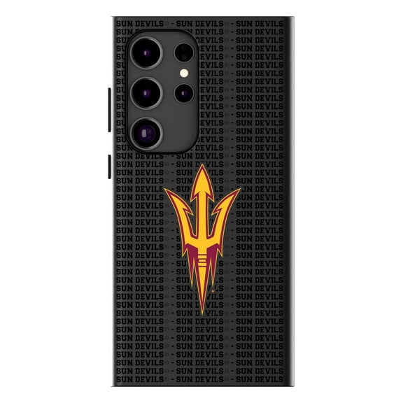 Keyscaper Arizona State Sun Devils Text Backdrop Galaxy Magnetic Bump Case