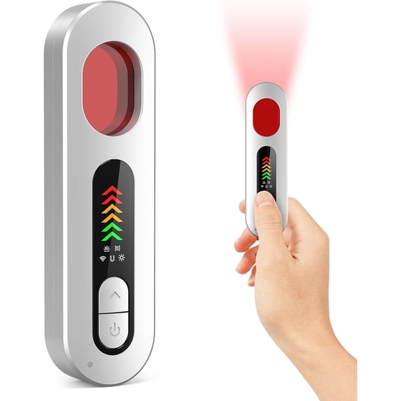 Hidden Camera Detectors, Camera Detector, Bug and Hidden Camera Detector, Anti Spy RF Signal Scanner, Wireless Rechargeable for Home丨Office丨Travel丨Hotel, 6 Levels Sensitivity 4 Modes, 34H Work