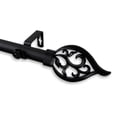 thumbnail image 3 of Domovina Clair 1" Curtain Rod-Color:Black,Size:48-84", 3 of 3