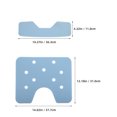 thumbnail image 2 of OUNONA 2 Pcs Rectangular Bath Stool Mat Shower Chair Pad Sky Blue XPE Waterproof For Elderly, 2 of 6