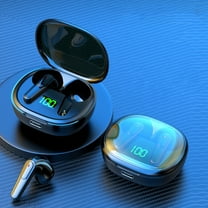 Bluetooth Headphones, Wireless Headphones with 16 Hours Playtime Bluetooth 5.3 Wireless Earbuds HD Deep Bass Stereo Sound Isolation IPX7 Waterproof Earphones for Workout Running Sports(Black)