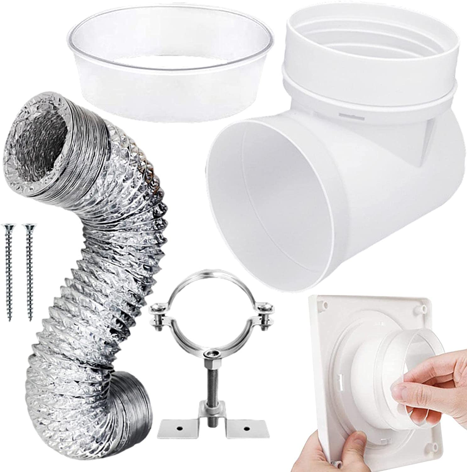 Dryer Vent Kit Easy Connecting Dryer Duct Connector With Transparent