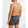 thumbnail image 4 of Polo Ralph Lauren Mens 3-Pack Classic Fit Cotton Boxer Briefs (XL, Black/Grays), 4 of 4