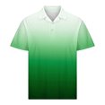 thumbnail image 6 of ZCFZJW Tie Dye Polo Shirts for Men Big and Tall Regular Fit Casual Summer Short Sleeve 1/4 Button up V Neck Henley Shirts Loose Fit Soft Cotton T-Shirts Green XXL, 6 of 6